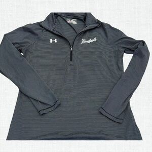 Under Armour Black and White Striped Pullover